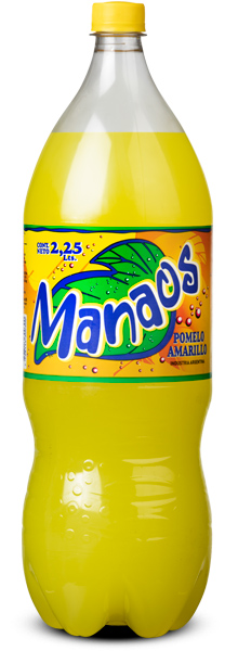 Botella de gaseosa Manaos Pomelo Amarillo 2,25LTS