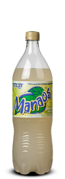 Botella de gaseosa Manaos Pomelo Blanco 1,25LTS