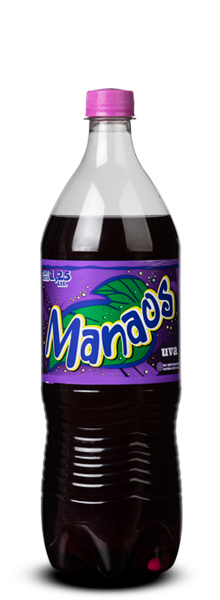 Botella de gaseosa Manaos Uva 1,25LTS